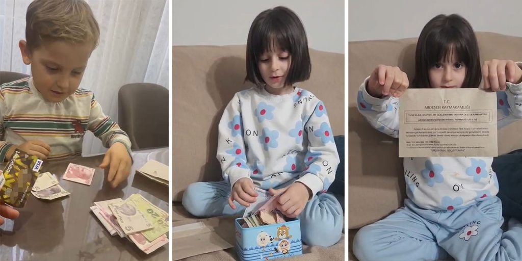 Rizeli Miniklerden TSK Güçlendirme Vakfı’na Anlamlı Bağış